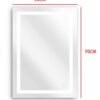 ESPEJO LED TACTIL 50X70