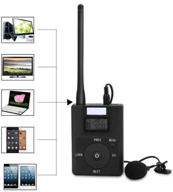 TRANSMISOR PORTATIL FM